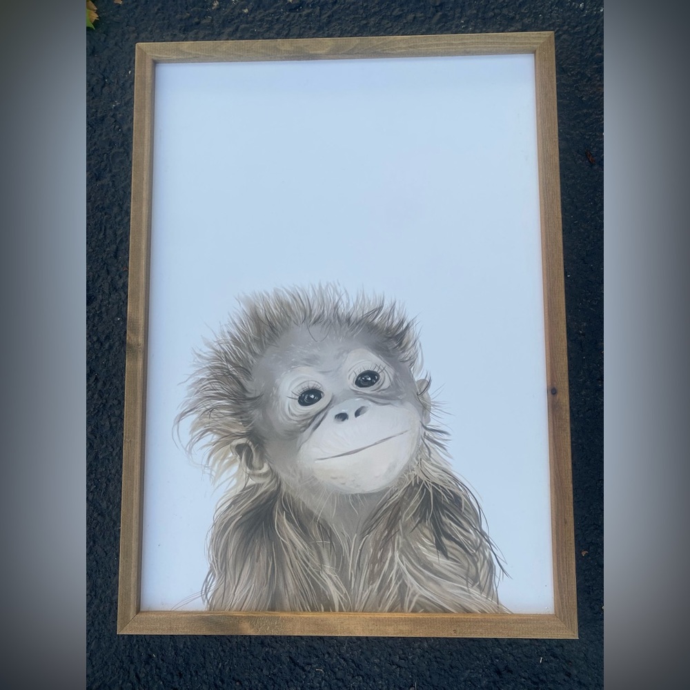 Monkey frame - perfect for a nursery
